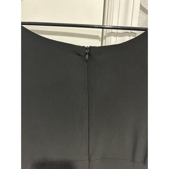 MSK Little Black Dress Draped Side Detail Ruching Size 14 - Picture 5 of 8